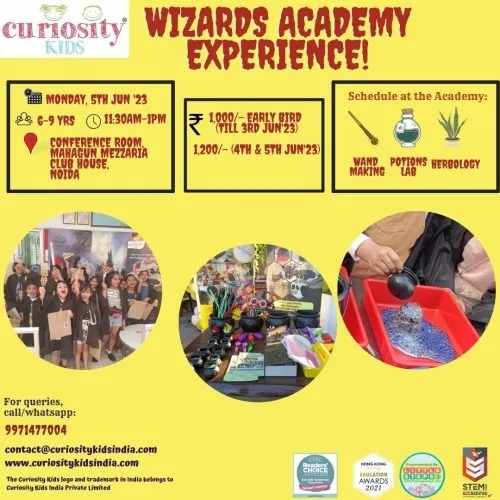 Wizards Academy Experience: Noida: 5th Jun’23: To enrol – click on the image below