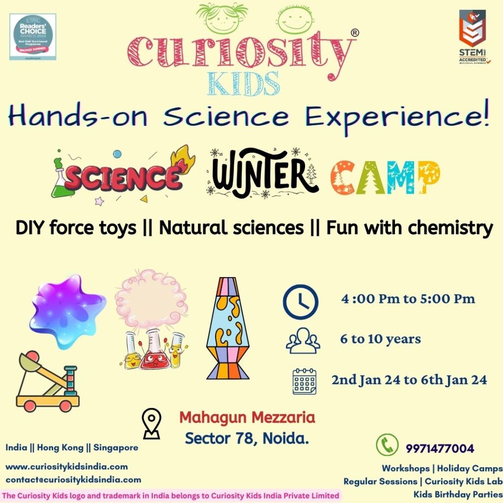 Winter Camp: Mahagun Mezzaria, Noida: 2nd-6th Jan’24: Click on the image to enrol