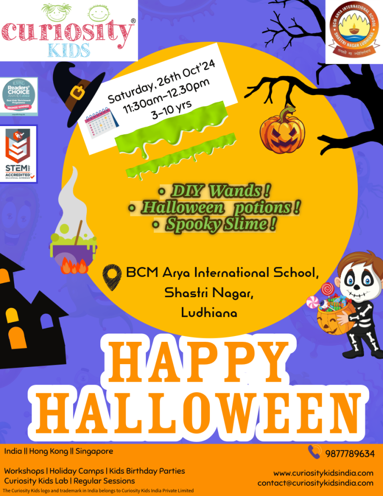 Halloween Workshop : BCM Arya International School, Ludhiana: 26th Oct’24