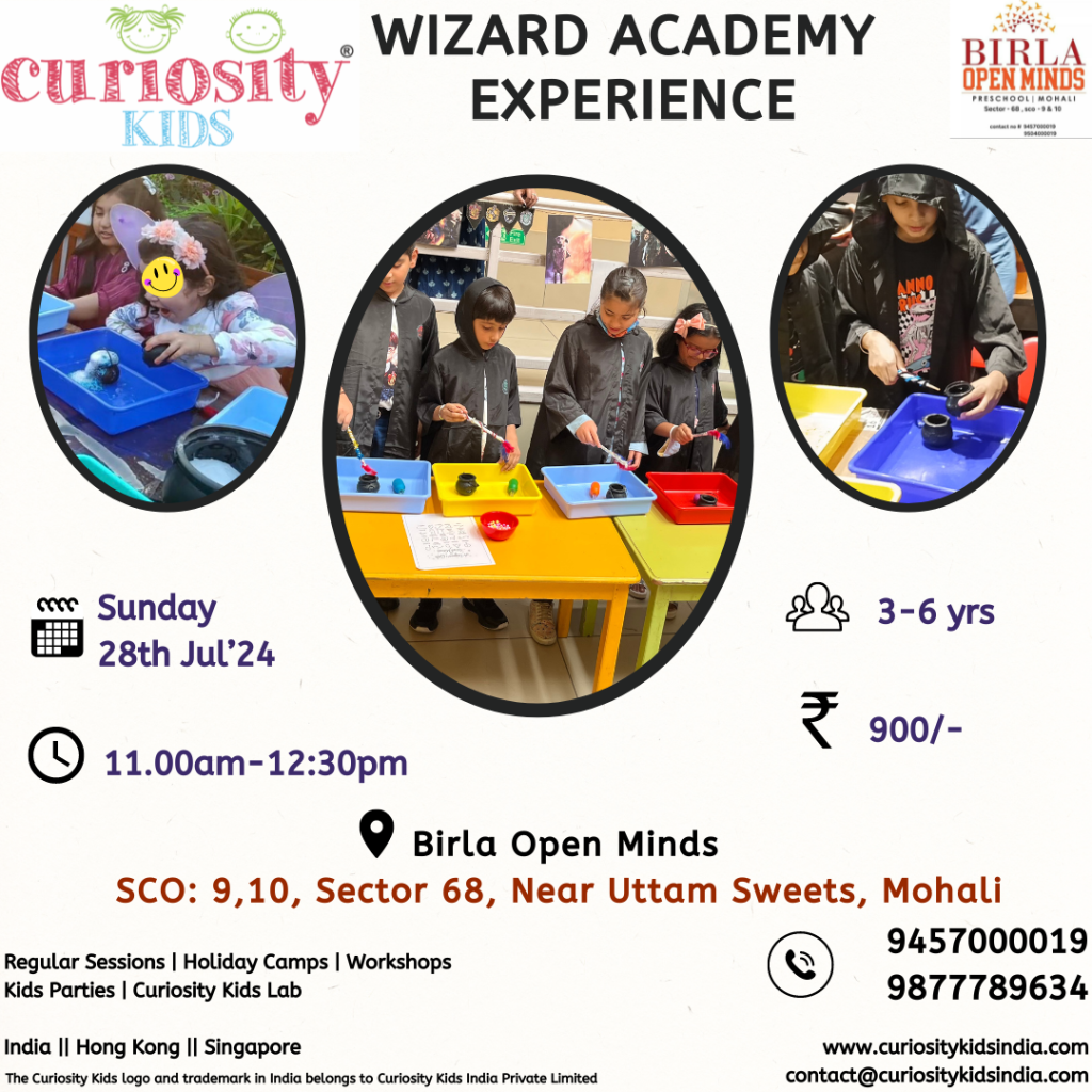 Weekend workshop: Sunday: 28th Jul’24 : 3-6 yrs : to enrol – click on the image below