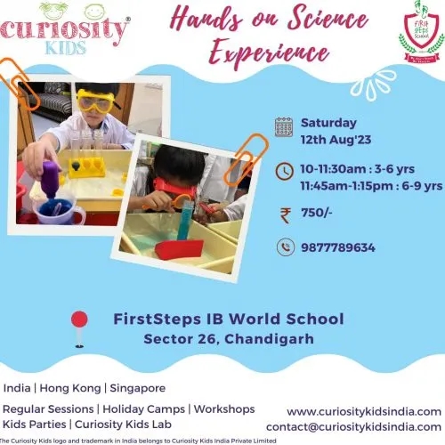 Weekend Workshop: FirstSteps IB World School, Chandigarh: 12h Aug’23. To enrol – click on the image below