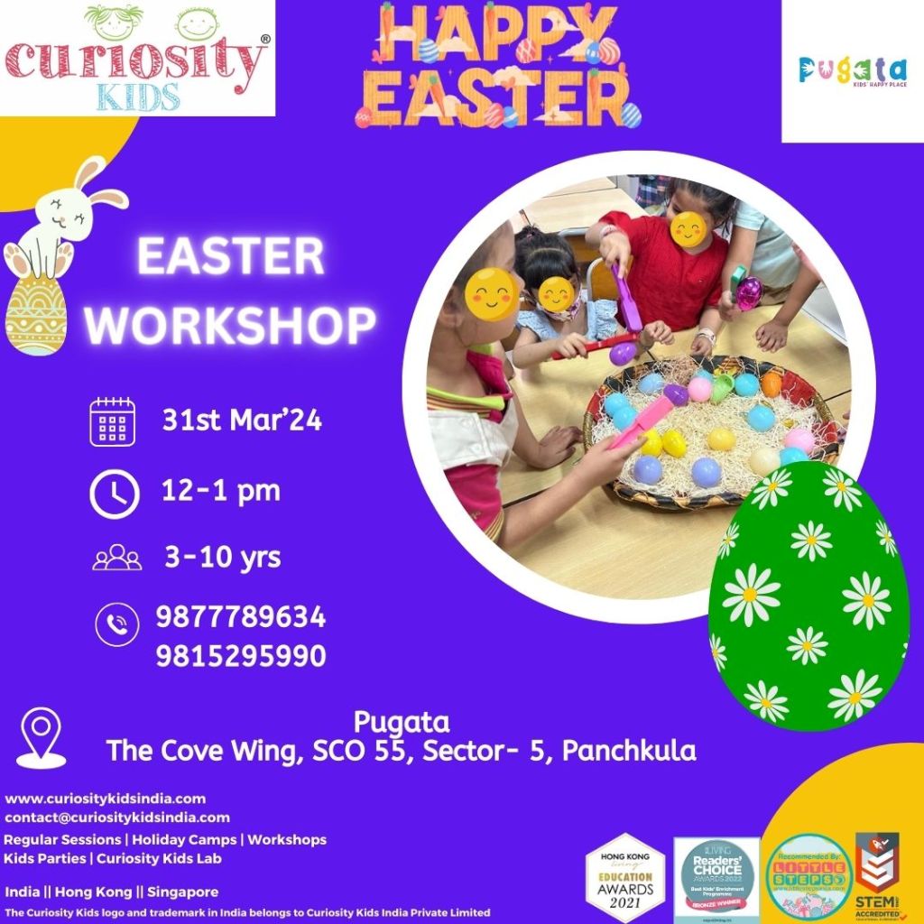 Easter Workshop: Pugata, Panchkula, 31st Mar’24: Click on the image to enrol