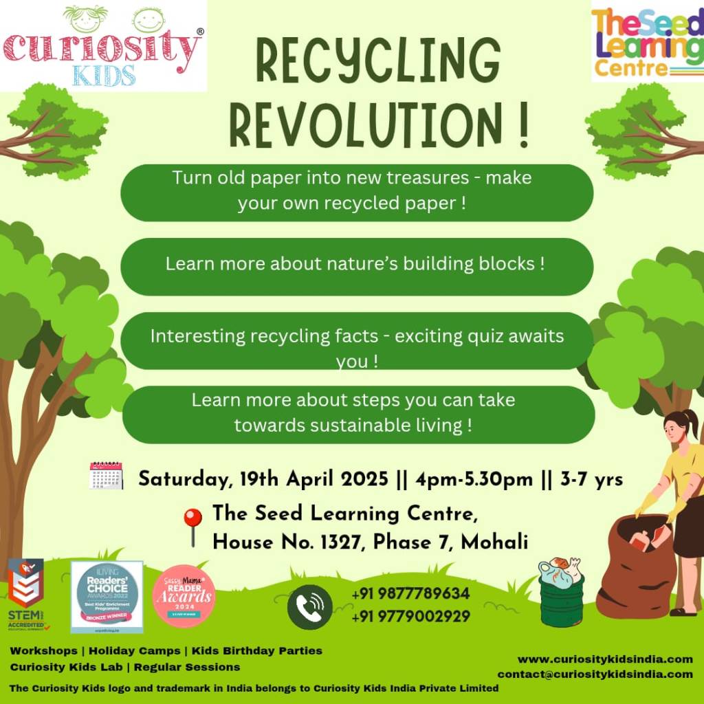 Earth Day Workshop: Seed, Mohali: Saturday, 19th April 2025