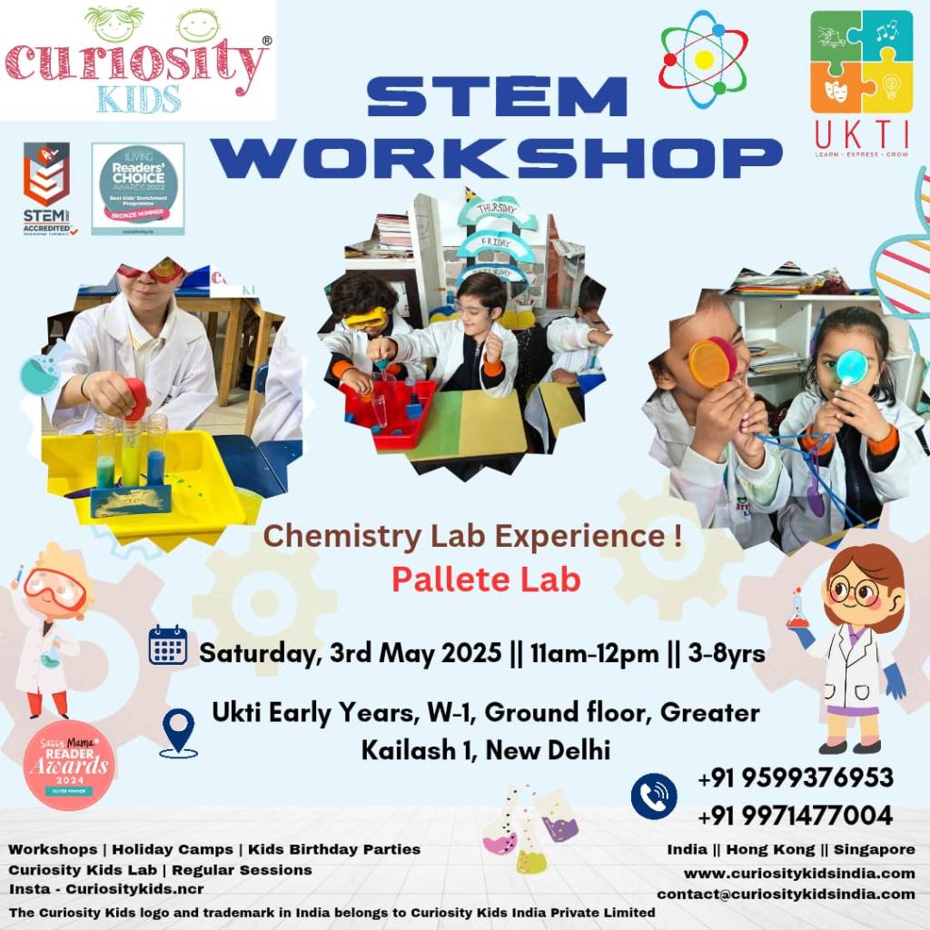 Ukti Early Years, GK-1, Delhi: Saturday, 3rd may 2025: 11am-12noon