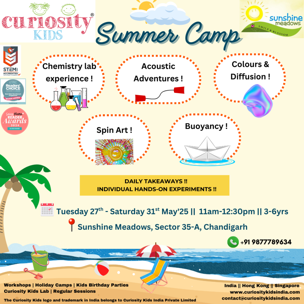 Summer Camp: Sunshine Meadows, Chandigarh: Tuesday, 27th – Saturday, 31st May 2025