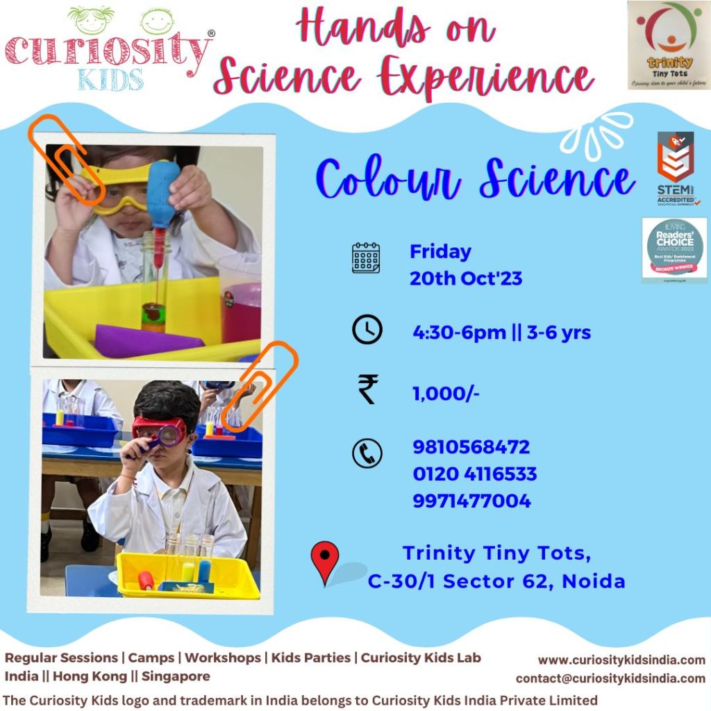 Colour Science: Trinity Tiny Tots, Noida: 20th Oct’23: Click on the image