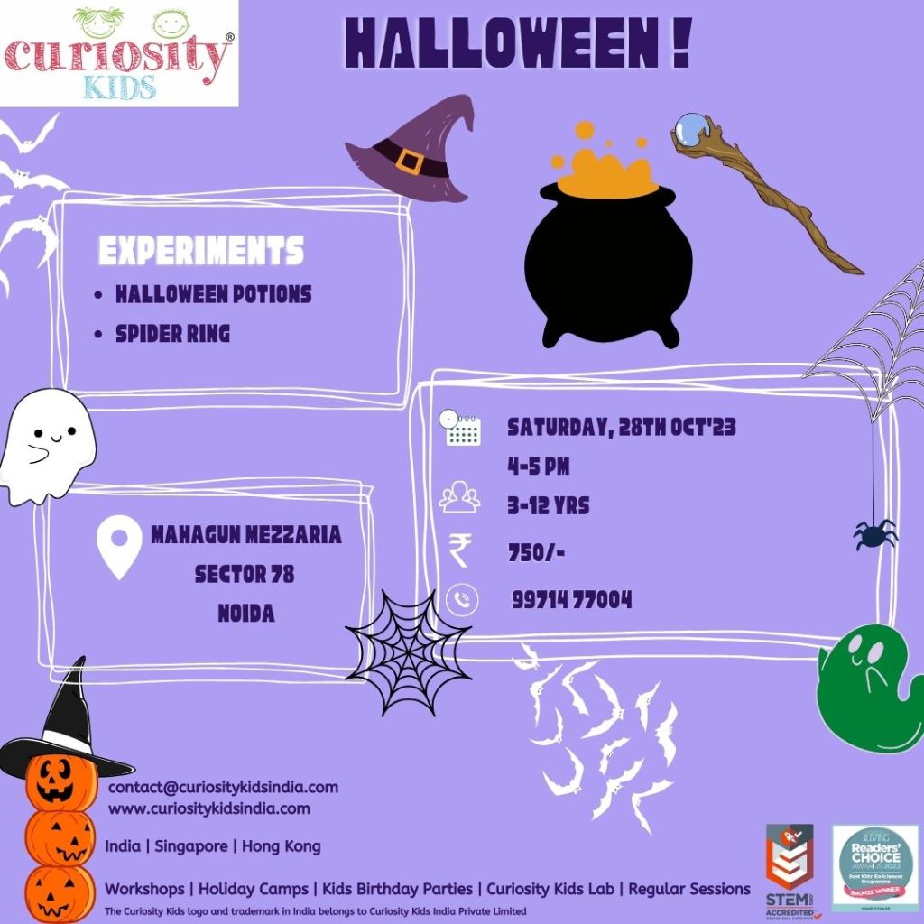 Halloween: Mahagun Mezzaria, Noida: 28th Oct’23: Click on the image to enrol