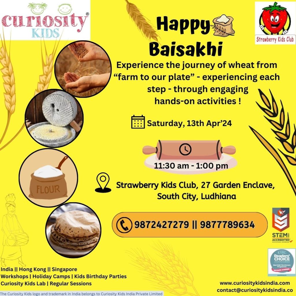 Weekend Workshop: Farm to Plate, Strawberry Kids Club, Ludhiana, 13th Apr’24