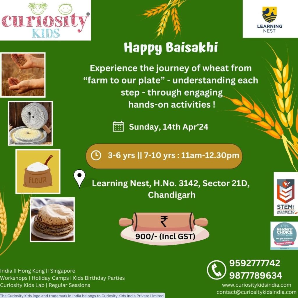Weekend Workshop: Farm to Plate, Learning Nest, Chandigarh, 14th Apr’24: Click on the image to enrol