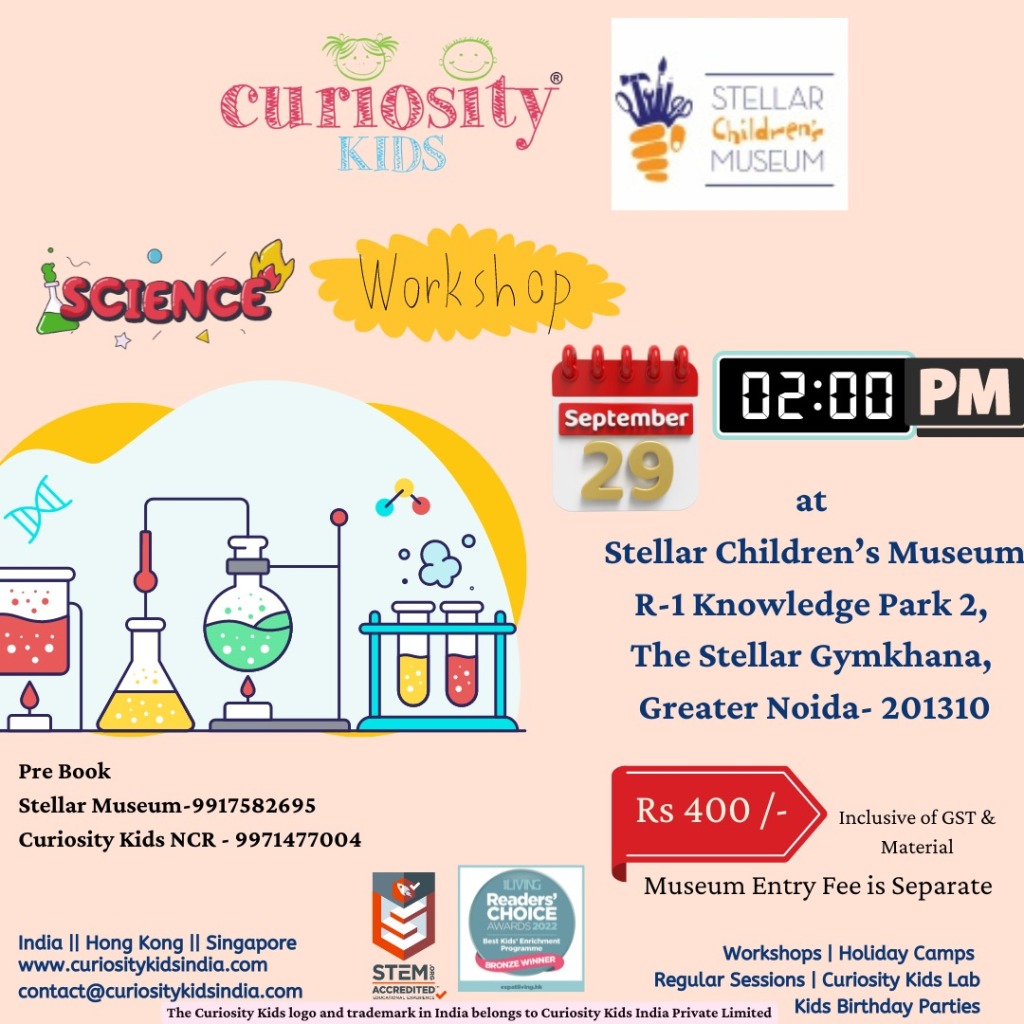 Weekend Workshop: Stellar Children’s Museum: 29th Sep’24: 2-4pm