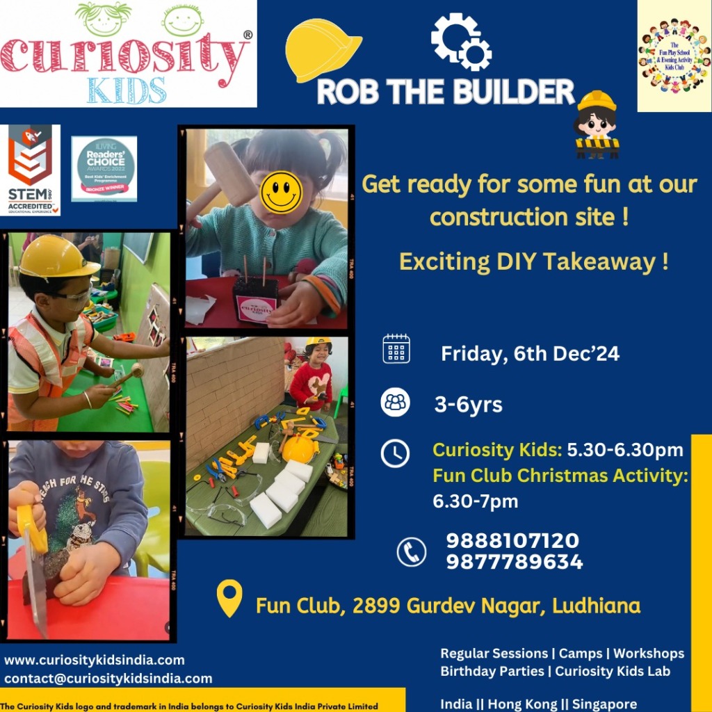 Weekend workshop: Fun Club, Ludhiana: 6th Dec’24