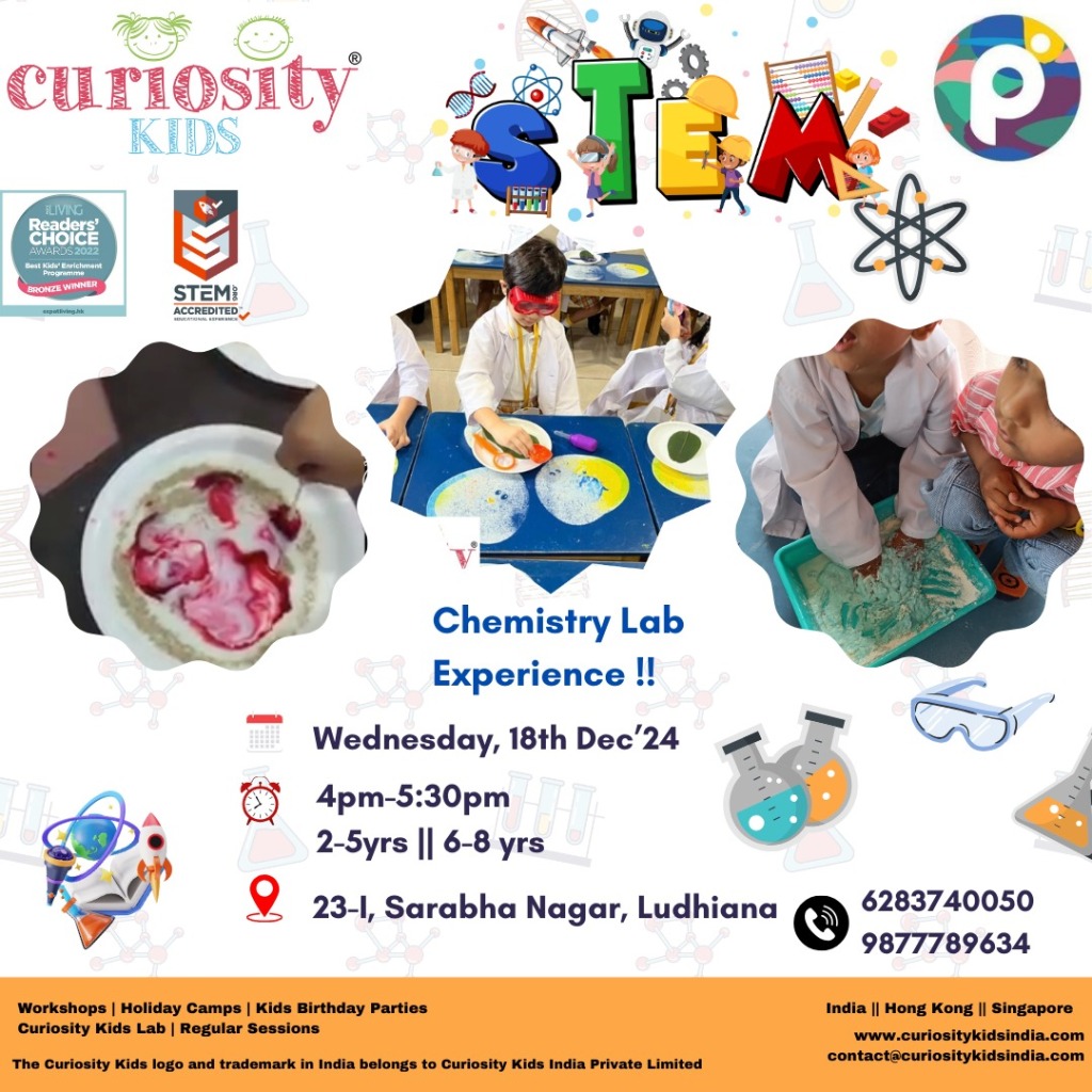 STEM Workshop: Play, Ludhiana: 18th Dec’24: click to enrol